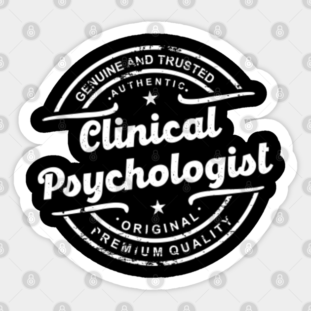 Best CLINICAL PSYCHOLOGIST gift idea vintage stamp retro distressed